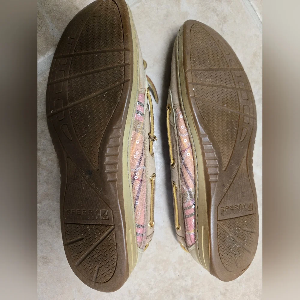 Womens Sperry Top Siders Loafer Pink Plaid 8M